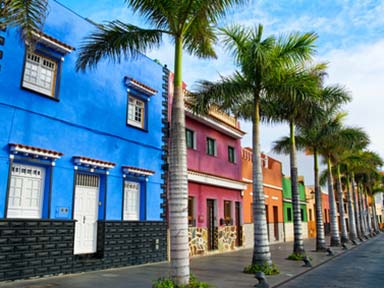 Straße in Puerto de la Cruz